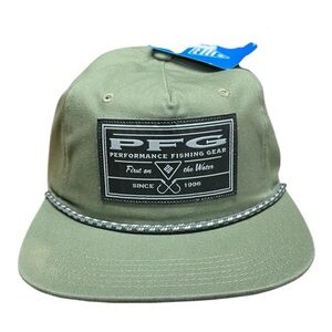 New With Tags Columbia PFG Olive Green Performance Fishing Cap Hat